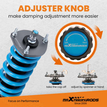 MaXpeedingrods 24 Ways Adjustable Damper Coilovers compatible for Tesla model Y 2020+ AWD Lowering Kit